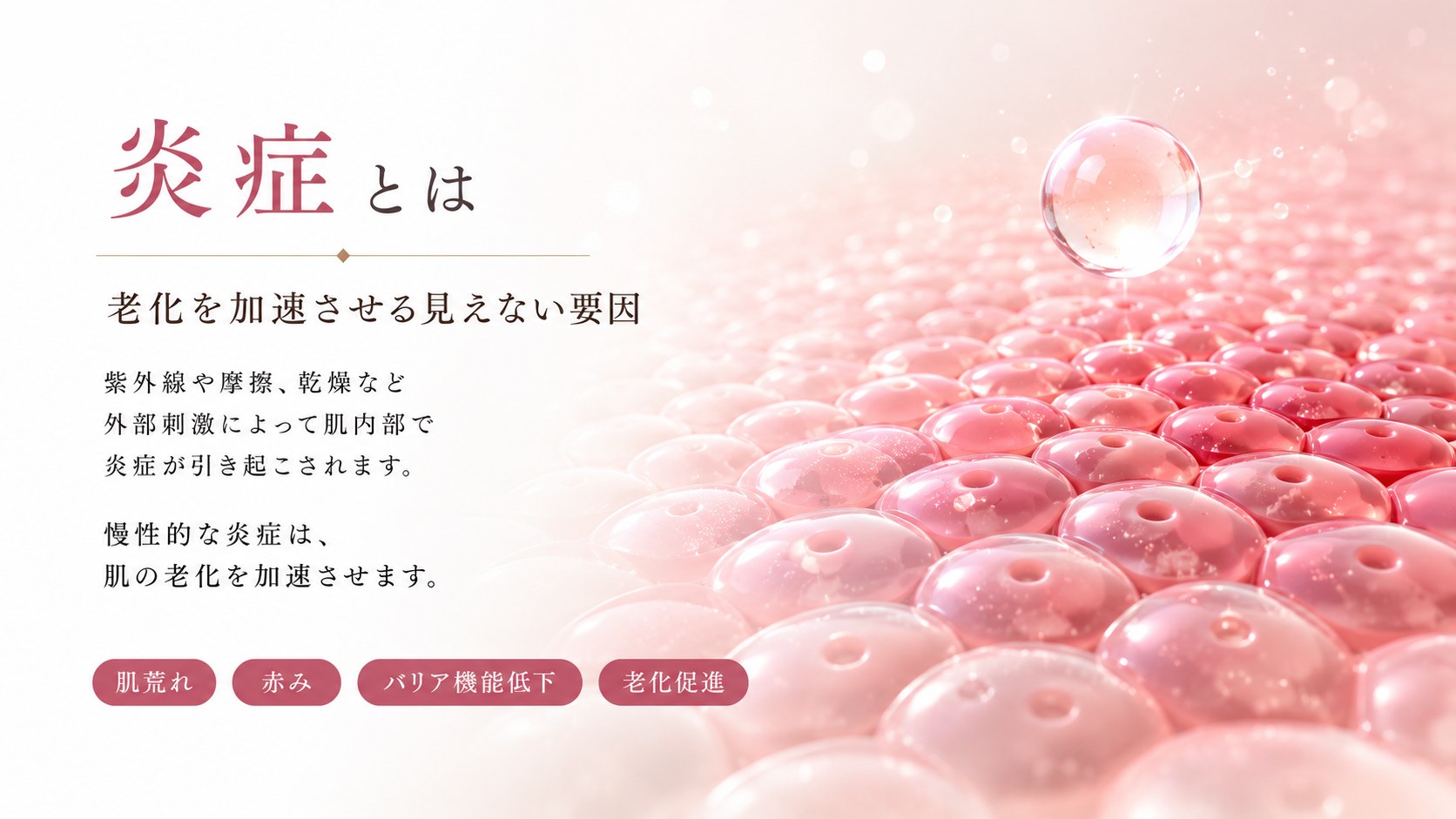 炎症とは老化を加速させる見えない要因。