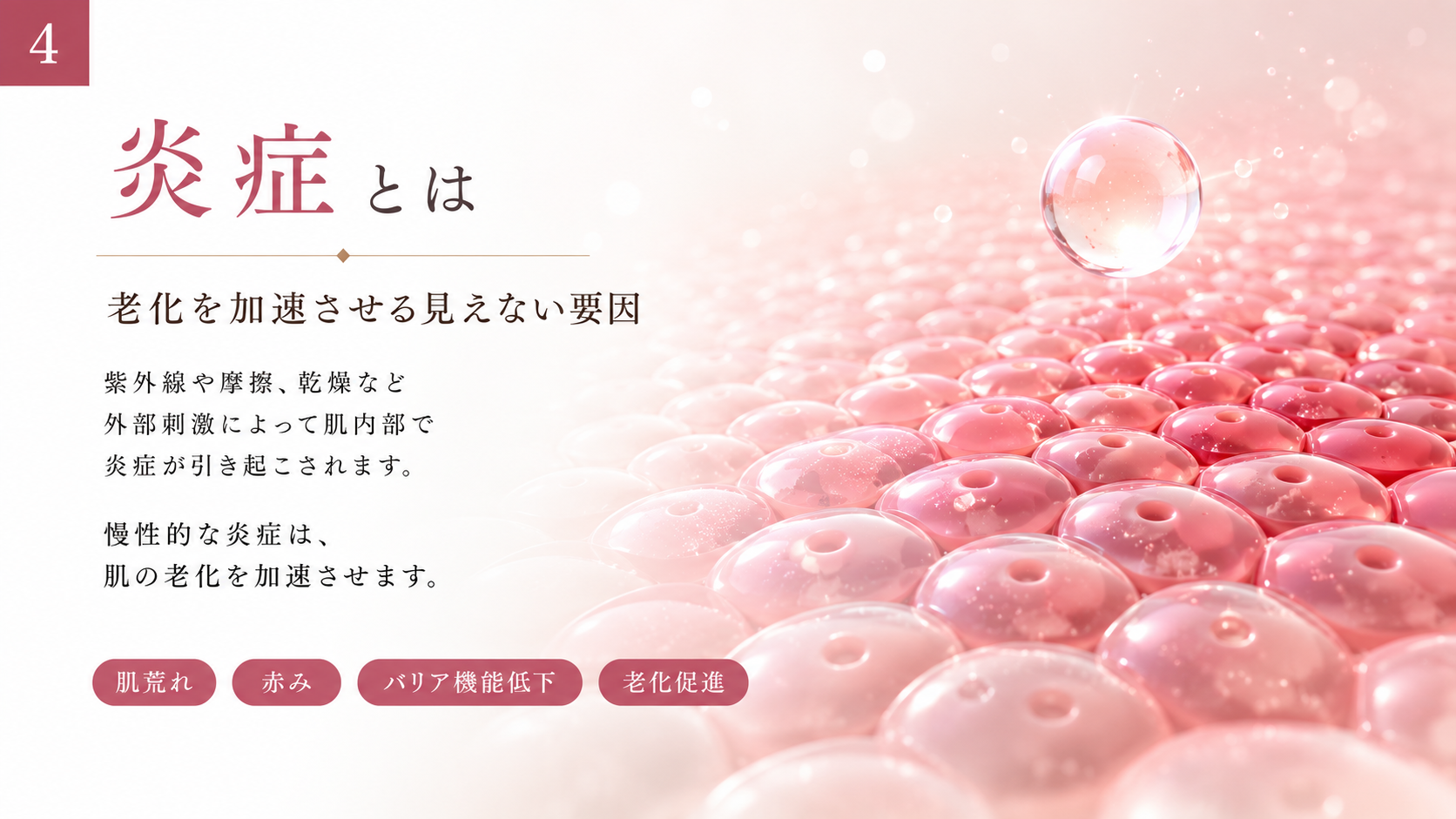 炎症とは老化を加速させる見えない要因。